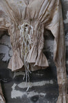 Mutedance 25 Spring/Summer Pleated Waist Long Sleeve Top MD-MD25SS04-SAND MD25SS03